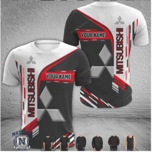 Mitsubishi Motors Logo Custom Name T Shirt
