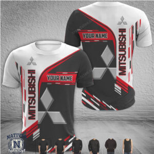 Mitsubishi Motors Logo Custom Name T Shirt