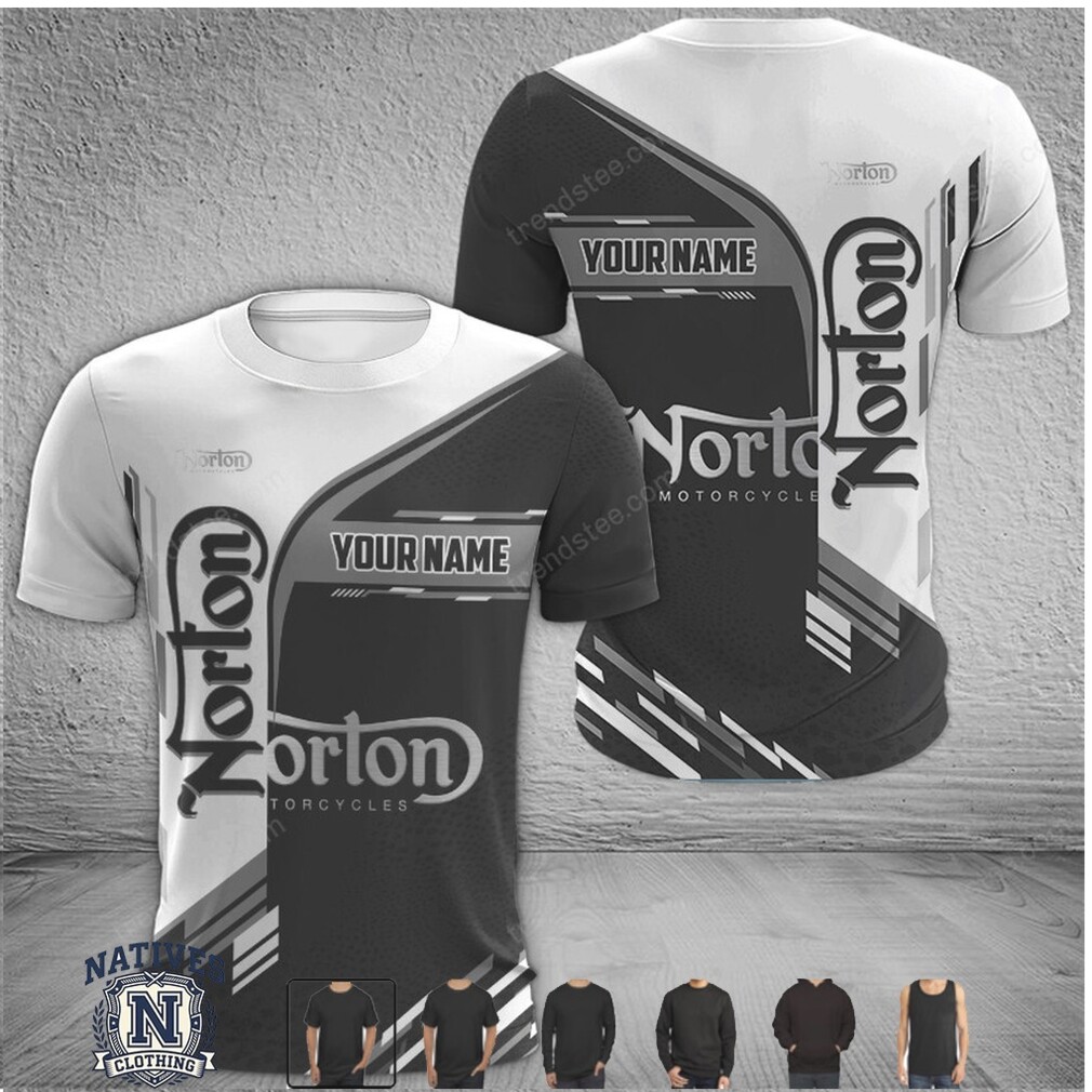 Norton Motorcycles Vintage Logo Custom Name T Shirt Norton Motorcycles Vintage Logo Custom Name T Shirt