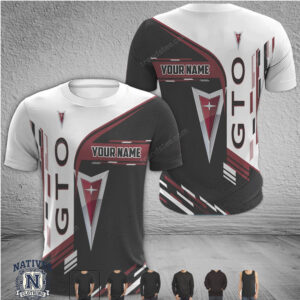 Pontiac GTO Logo Custom Name Racing T Shirt