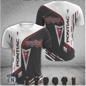 Pontiac Logo Custom Name Racing Sport T Shirt