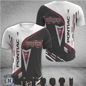Pontiac Logo Custom Name Racing Sport T Shirt