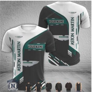 Aston Martin Racing Custom Name Sports T Shirt