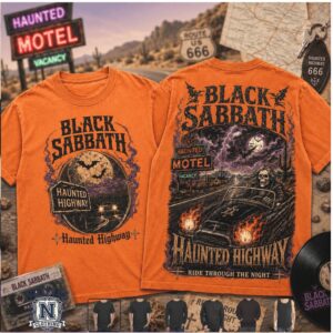 Black Sabbath Haunted Highway Ride Through The Night T Shirt