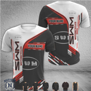 SWM Motorcycles Custom Name Racing T Shirt