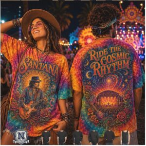 Santana Ride The Cosmic Rhythm Tie Dye T Shirt