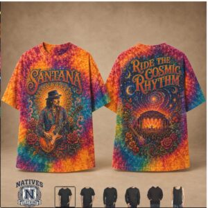 Santana Ride The Cosmic Rhythm Tie Dye T Shirt
