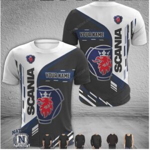 Scania Truck Griffin Logo Custom Name T Shirt