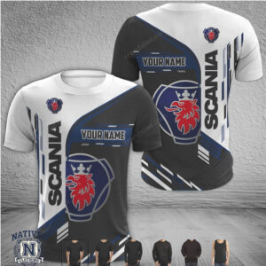 Scania Truck Griffin Logo Custom Name T Shirt