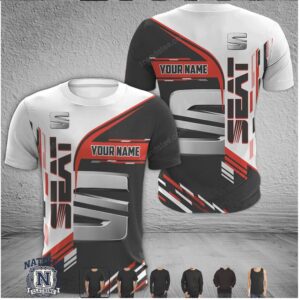 Seat Car Racing Custom Name Sports T Shirt