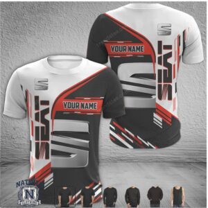 Seat Car Racing Custom Name Sports T Shirt