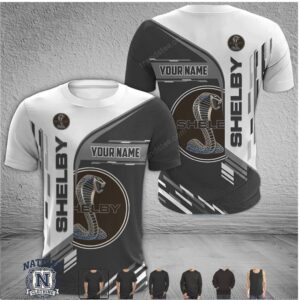 Shelby Cobra Snake Racing Custom Name Jersey T Shirt