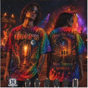 The Doors Open The Mind Walk Through Wonder Tie Dye T Shirt
