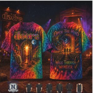The Doors Open The Mind Walk Through Wonder Tie Dye T Shirt