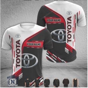 Toyota Racing Logo Custom Name T Shirt