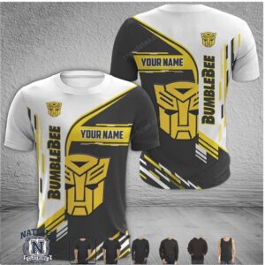 Transformers Bumblebee Custom Name Graphic T Shirt