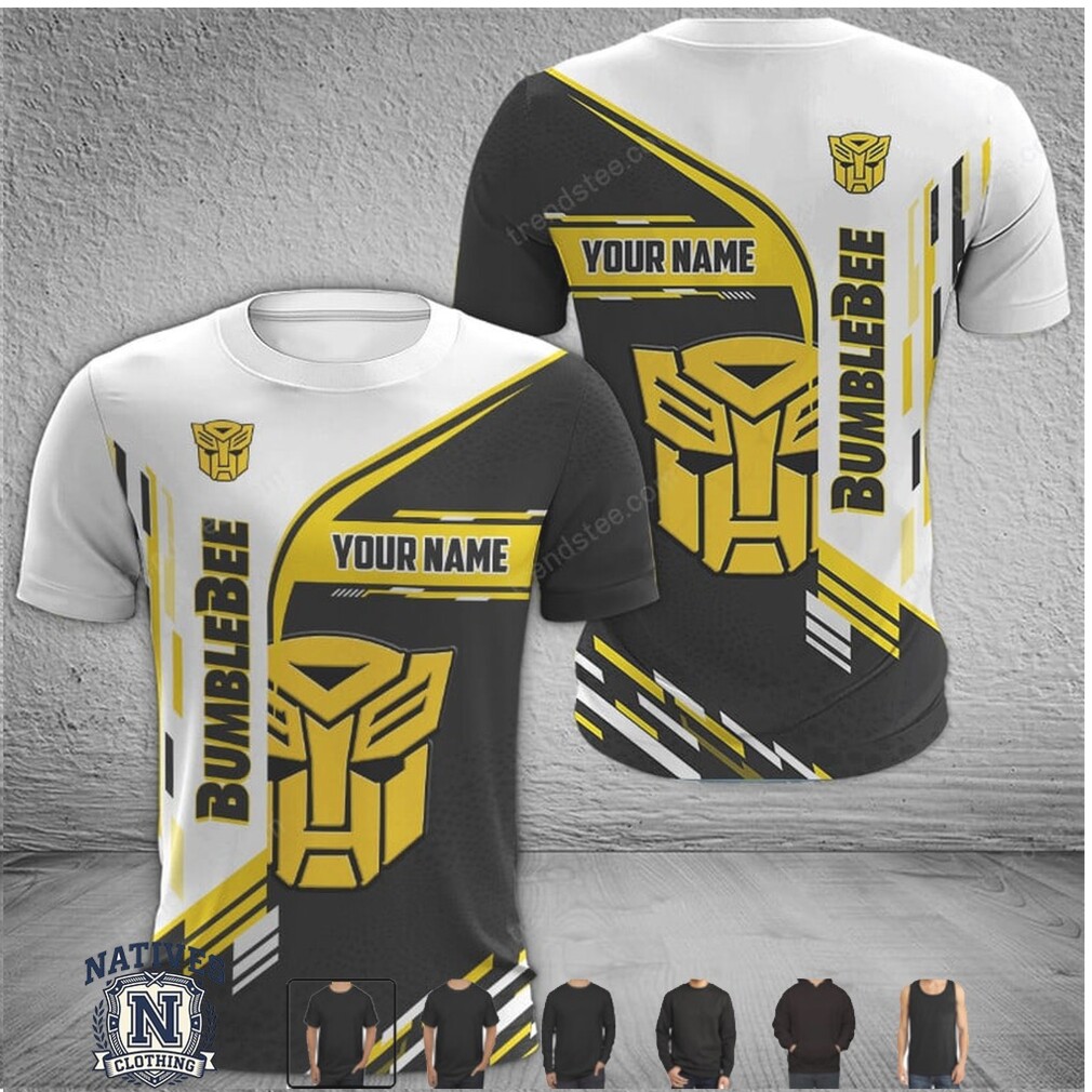 Transformers Bumblebee Custom Name Graphic T Shirt Transformers Bumblebee Custom Name Graphic T Shirt