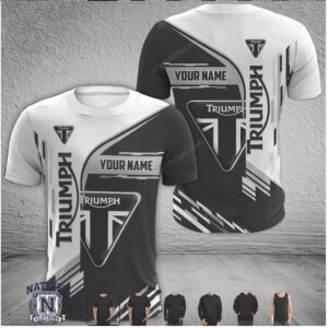 Triumph Motorcycles Custom Name Racing T Shirt