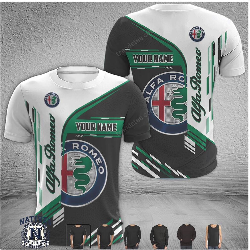 Alfa Romeo Custom Name Racing Logo T Shirt Alfa Romeo Custom Name Racing Logo T Shirt