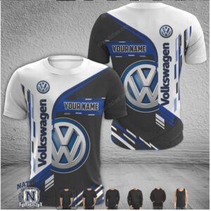 Volkswagen Car Racing Custom Name Graphic T Shirt