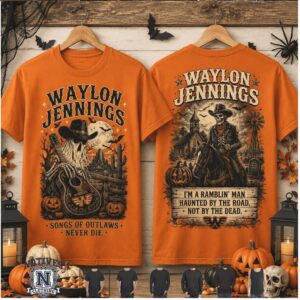 Waylon Jennings Im A Ramblin Man Halloween T Shirt