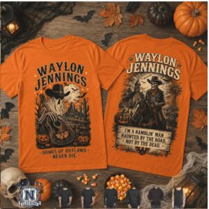 Waylon Jennings Im A Ramblin Man Halloween T Shirt
