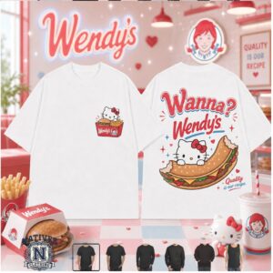 Wendy's Hello Kitty Fast Food Graphic T Shirt