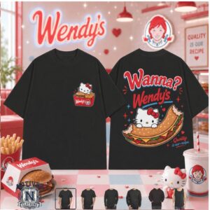 Wendy's Hello Kitty Fast Food Graphic T Shirt
