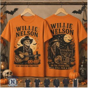 Willie Nelson Stay High And Holloween T Shirt