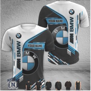 BMW M Power Sport Custom Name T Shirt